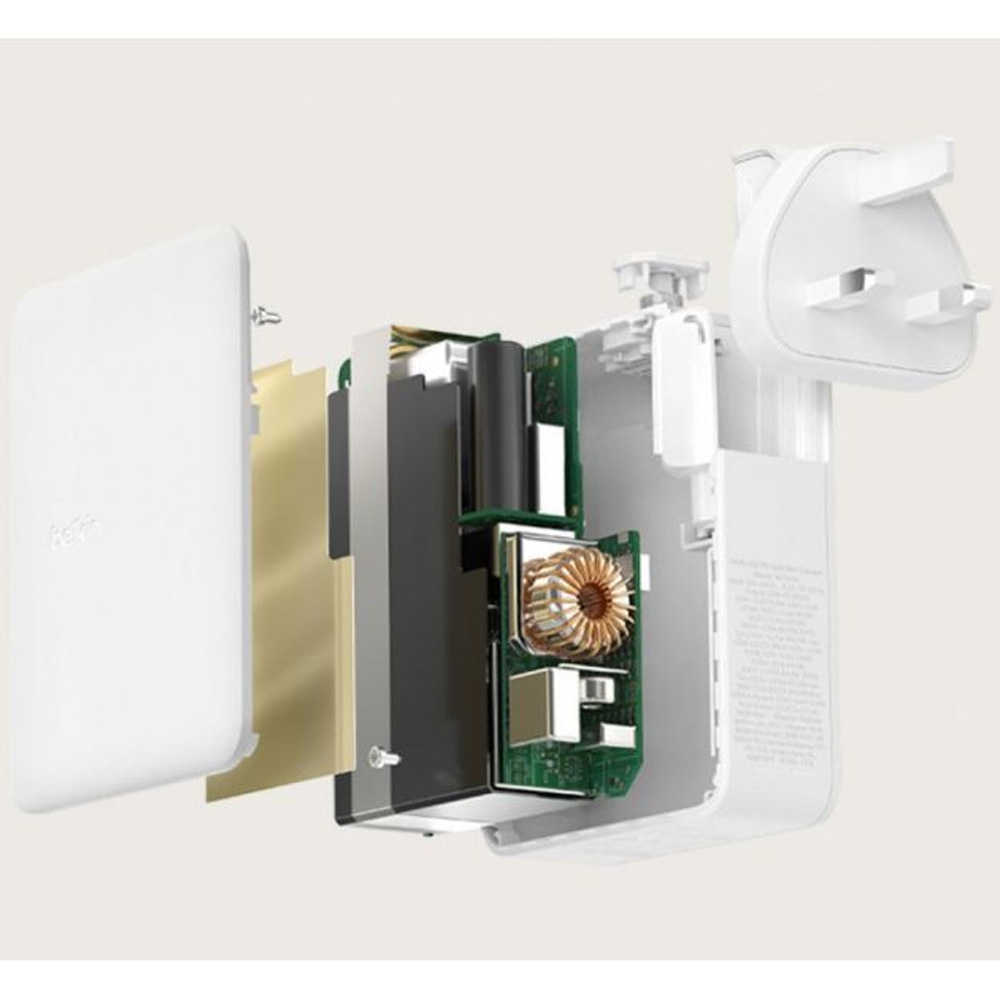 Сетевое зарядное устройство BELKIN 3хUSB-С GAN PD PPS USB-A 140Вт White (WCH014BTWH) Выходной разъем USB 
