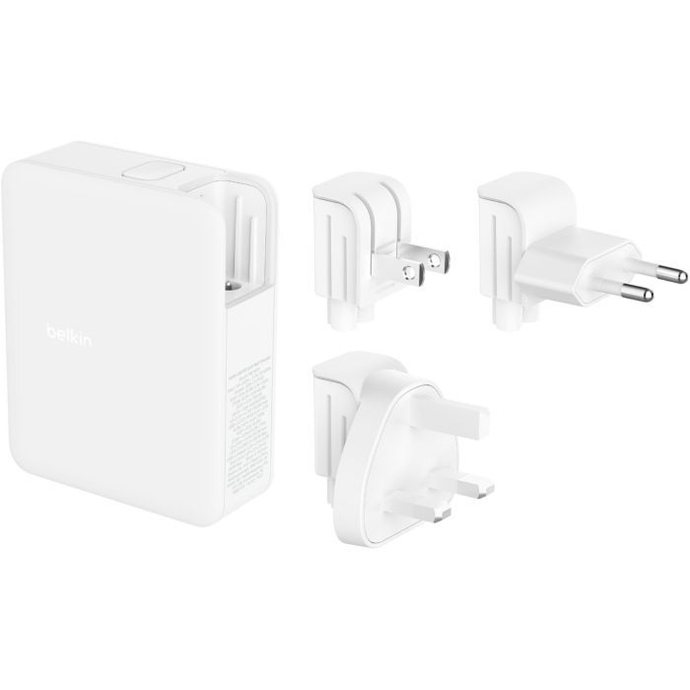 Сетевое зарядное устройство BELKIN 3хUSB-С GAN PD PPS USB-A 140Вт White (WCH014BTWH)