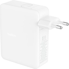 Сетевое зарядное устройство BELKIN 3хUSB-С GAN PD PPS USB-A 140Вт White (WCH014BTWH)