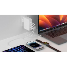 Сетевое зарядное устройство BELKIN 3хUSB-С GAN PD PPS USB-A 140Вт White (WCH014BTWH)