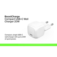 Сетевое зарядное устройство BELKIN USB-C PD PPS 20Вт White (WCA009KQWH)