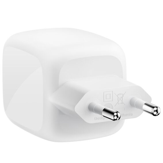 Сетевое зарядное устройство BELKIN 67 Вт 2хUSB-С GAN PD PPS, кабель USB-С > USB-C 2м White (WCH020KQ2MWH-B6) Тип сетевое зарядное устройство