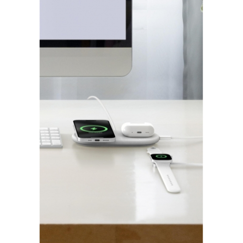 Заказать Беспроводное зарядное устройство BELKIN 2 в 1 15 Вт Pad Qi2 White (WIZ021VFWH)