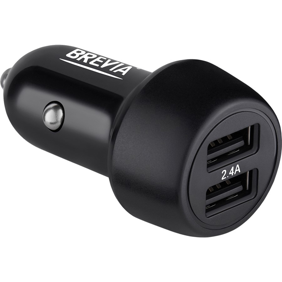 Автомобильное зарядное устройство BREVIA ePower DualDrive 12W 2xUSB-A Black (46012DUB)