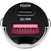 Автомобільний зарядний пристрій BREVIA ePower NanoMetal 38W 1xUSB-C+1xUSB-A Black (46038CAMB)