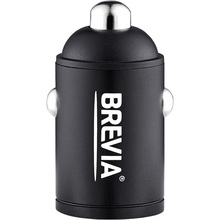 Автомобільний зарядний пристрій BREVIA ePower NanoMetal 40W 2xUSB-C Black (46040DCMB)