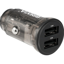 Автомобільний зарядний пристрій BREVIA ePower DualDrive 15W 2xUSB-A Black (47015DUB)