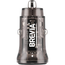 Автомобільний зарядний пристрій BREVIA ePower DualCharge 30W 1xUSB-C+1xUSB-A Black (46130CAB)