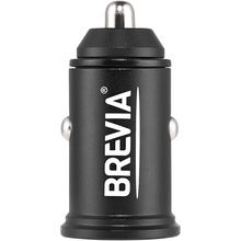 Автомобільний зарядний пристрій BREVIA ePower DualMetal 48W 1xUSB-C+1xUSB-A Black (46248CAB)
