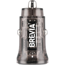 Автомобильное зарядное устройство BREVIA ePower DualCharge 45W 1xUSB-C+1xUSB-A Black (46145CAB)