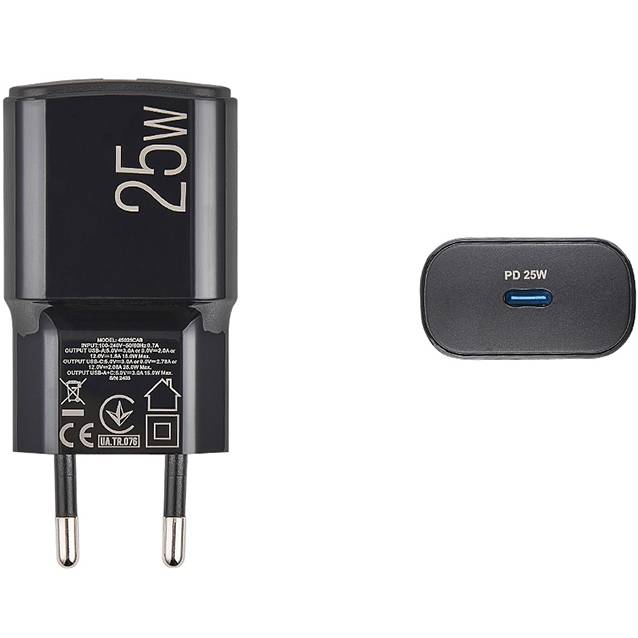 Сетевое зарядное устройство BREVIA ePower PD25W USB-C Black (45025CB) Кабель отсутствует