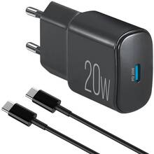 Сетевое зарядное устройство BREVIA ePower PD20W + Cable USB-C to USB-C 1м Black (45020CCB)