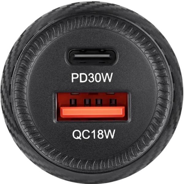 Автомобильное зарядное устройство BREVIA ePower Dual Carbon 48W 1xUSB-C+1USB-A (46048CUB) Тип автомобильное зарядное устройство