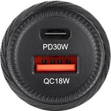 Автомобильное зарядное устройство BREVIA ePower Dual Carbon 48W 1xUSB-C+1USB-A (46048CUB)