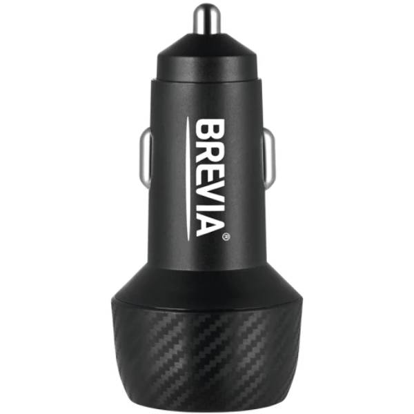 Автомобильное зарядное устройство BREVIA ePower Dual Carbon 48W 1xUSB-C+1USB-A (46048CUB) Кабель отсутствует