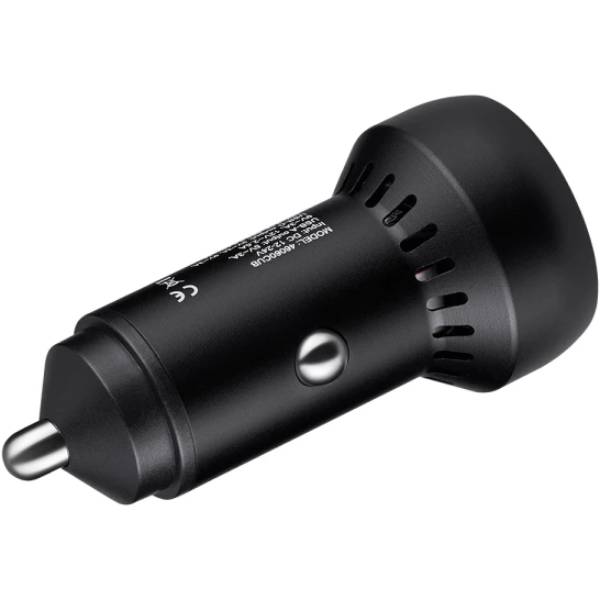 Автомобильное зарядное устройство BREVIA ePower Dual PowerMax Metal LED 60W 1xUSB-C+1xUSB-A (46060CUB) Кабель отсутствует