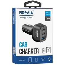 Автомобільний зарядний пристрій BREVIA ePower TriDrive 78W 2xUSB-C+1xUSB-A (46078DCUB)