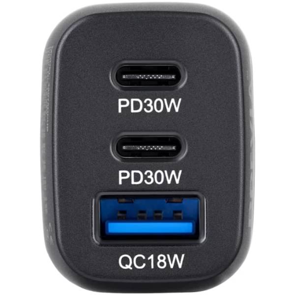 Автомобільний зарядний пристрій BREVIA ePower TriDrive 78W 2xUSB-C+1xUSB-A (46078DCUB) Потужність 78