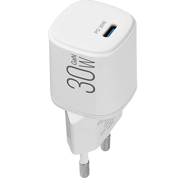 Сетевое зарядное устройство BREVIA ePowerGaN PD30W USB-C (44030GCW) Мощность 30