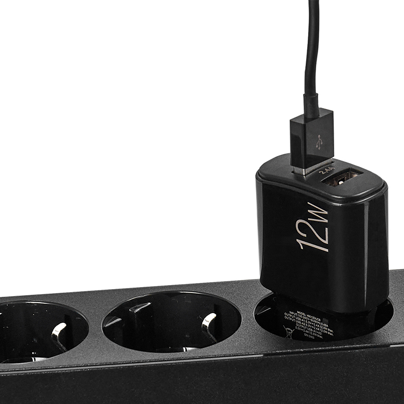 Сетевое зарядное устройство BREVIA ePower 12W 2xUSB-A (45012DUB) Выходной разъем USB 