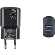 Сетевое зарядное устройство BREVIA ePower PD20W USB-C+USB-A (45020CAB)