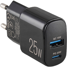 Сетевое зарядное устройство BREVIA ePower PD25W USB-C+USB-A (45025CAB)