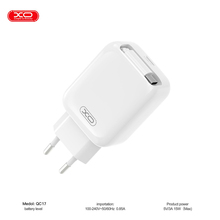 Сетевое зарядное устройство XO QC1730W Gallium Nitride FC с кабелем Retractable USB Type-C (XO-QC17)