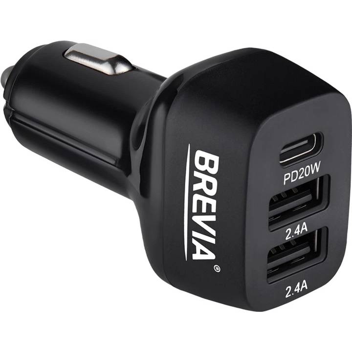 Автомобильное зарядное устройство BREVIA АЗП ePower TriDrive 44W 1xUSB-C+2xUSB-A (46044DUCB)
