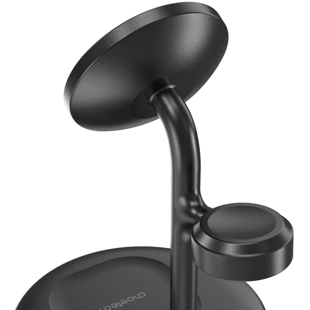 Беспроводное зарядное устройство CHOETECH T585-F 3 in 1 Magnetic wireless charger station for Apple (T585-F-101CCBK) Мощность 15