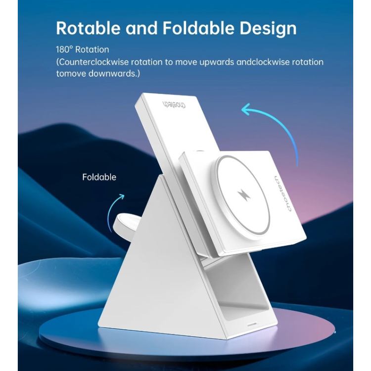 Фото Бездротовий зарядний пристрій CHOETECH T600-F 15W White