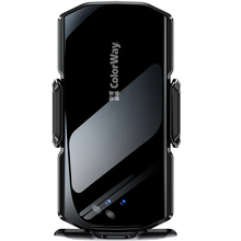 Автодержатель COLORWAY FlameGrip 15W Black (CW-CHAW070Q-BK)