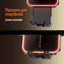 Автодержатель COLORWAY Ultra-mini 15W Black (CW-CHAW069Q-BK)