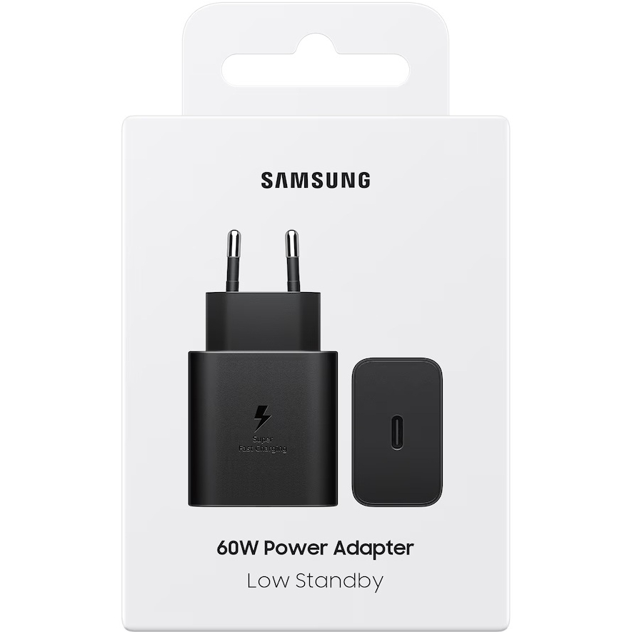 Зарядний пристрій SAMSUNG 60W Power Adapter Black (EP-T6010NBEGWW) Вихідний роз'єм USB Type-C