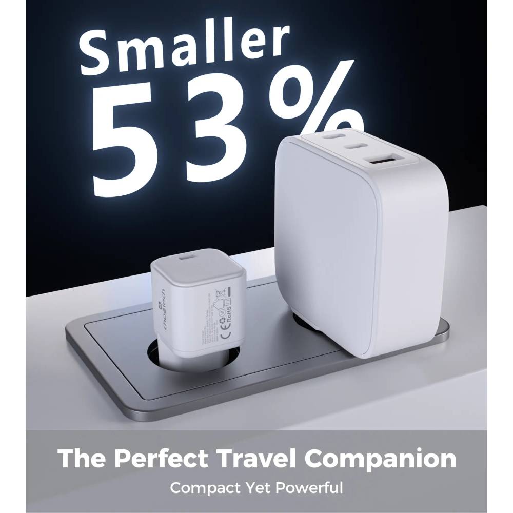 Зарядний пристрій CHOETECH PD9031 GaN PD100W Кабель відсутній