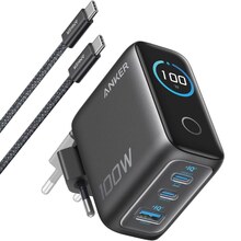 Сетевое зарядное устройство ANKER GaN Charger 100W + кабель Type-C Dark Gray (B121BGZ1)