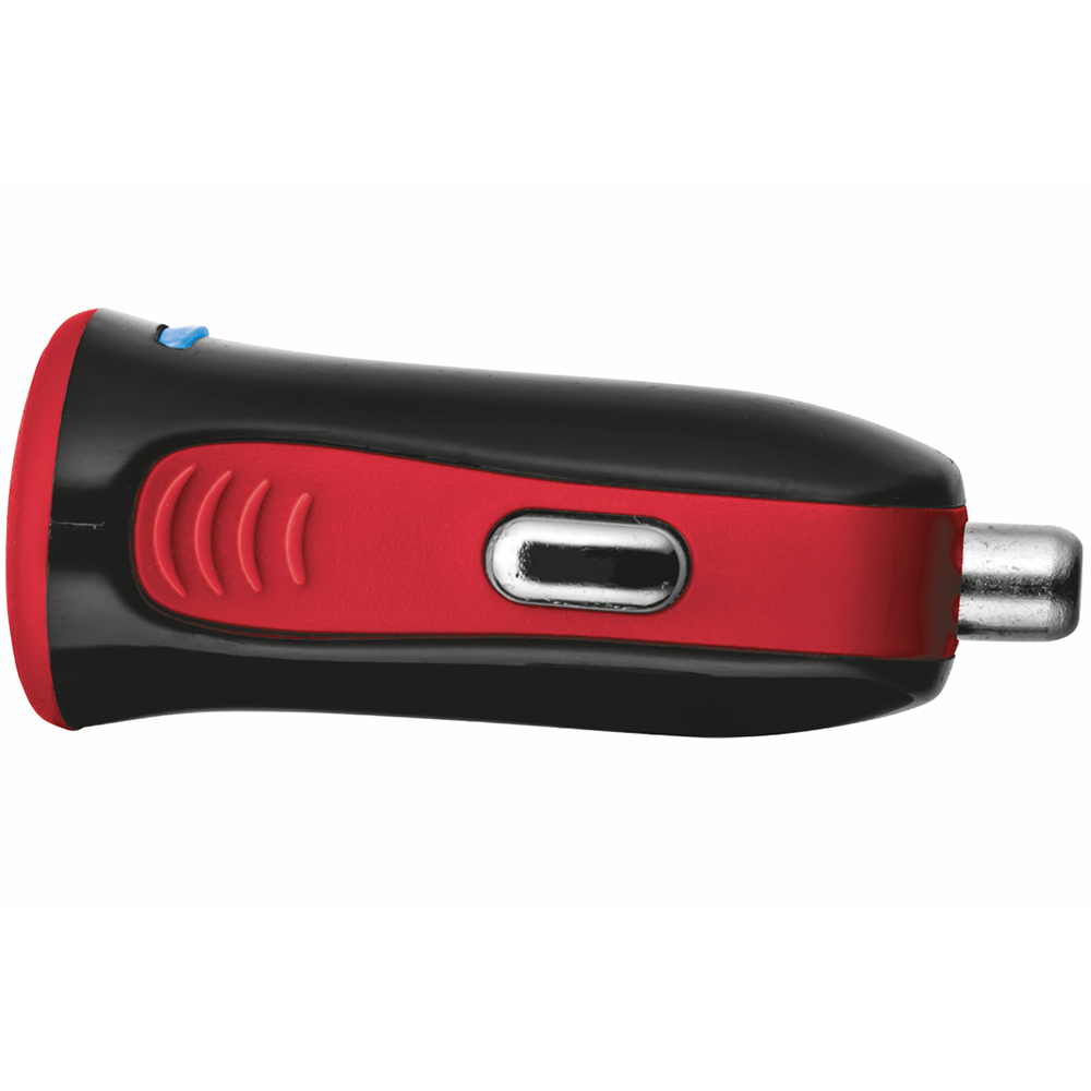 Зарядний пристрій TRUST 5W 1A Car Charger Red (20740) Кабель відсутній