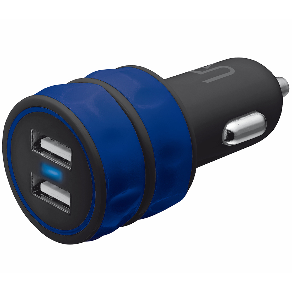 Зарядний пристрій TRUST URBAN Dual Smart Car Charger Blue (20156)