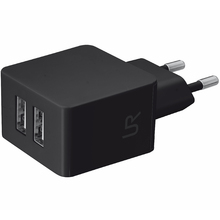 Зарядний пристрій TRUST URBAN Dual Smart Wall Charger Black (20147)