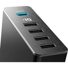 Зарядний пристрій Anker PowerPort+ 5 - 60W 1xPD & 4xPIQ V3 Black (A2053L11/A2053G11)