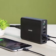 Зарядний пристрій ANKER PowerPort 6 60W 6-port (A2123L12)