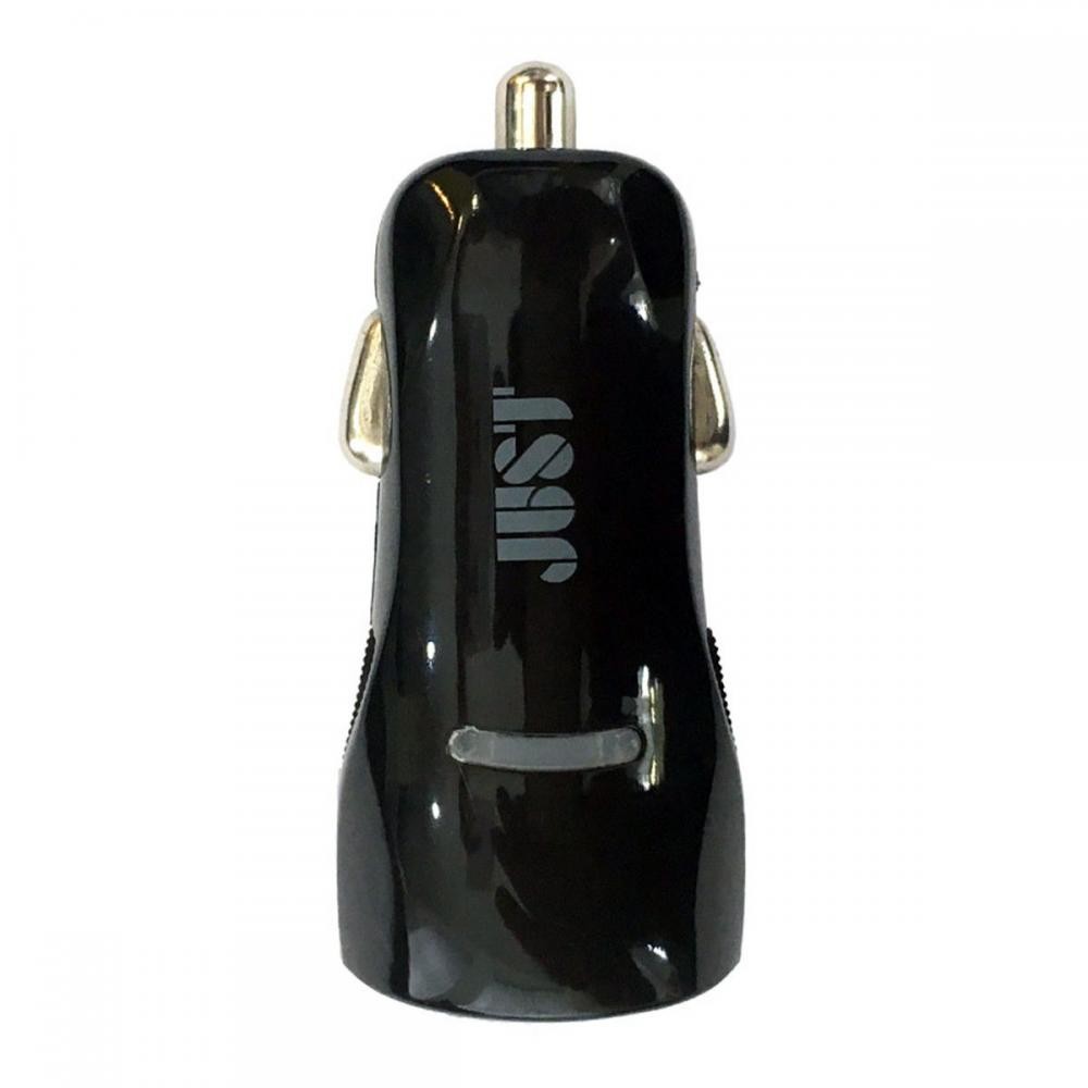 Автомобільний зарядний пристрій JUST Simple Dual USB Car Charger Black (CCHRGR-SMP22-BLCK)