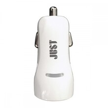 Автомобильное зарядное устройство JUST Simple Dual USB Car Charger White (CCHRGR-SMP22-WHT)