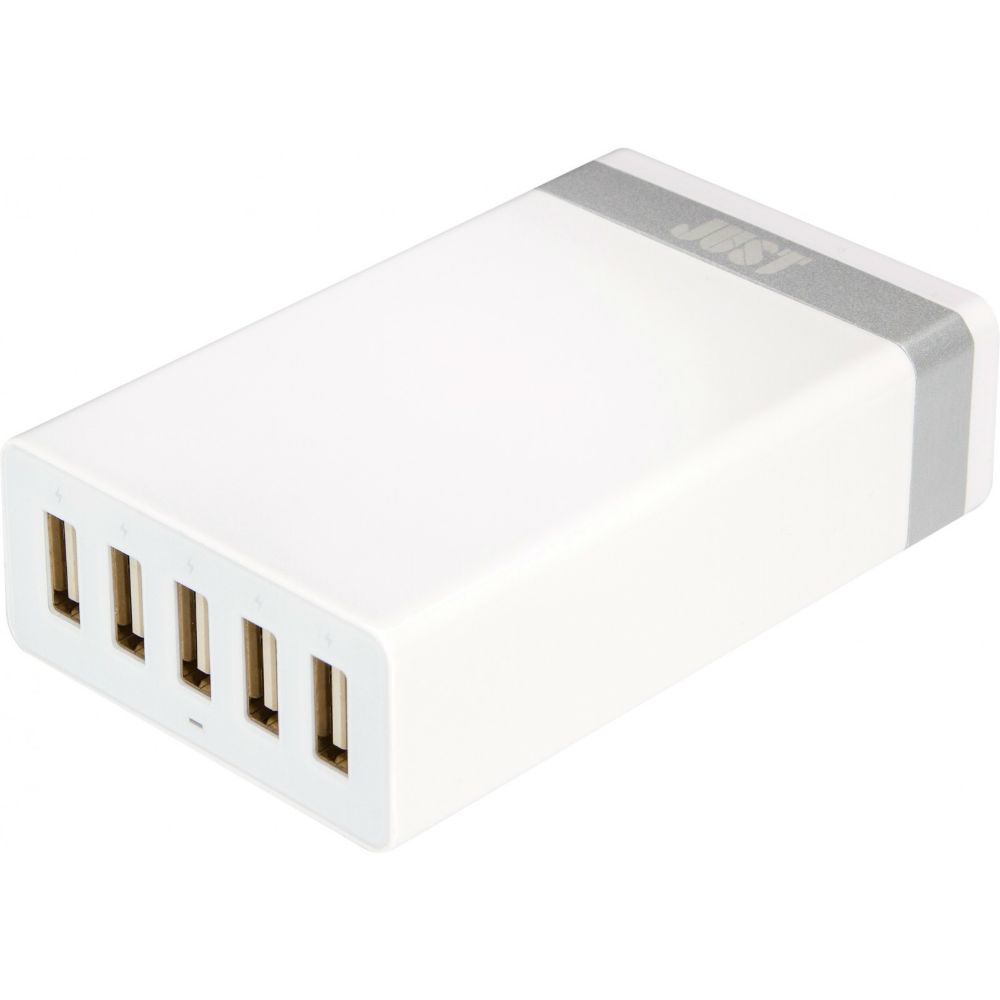 Зарядное устройство JUST Family Quint USB Wall Charger White (WCHRGR-FMLY-WHT)