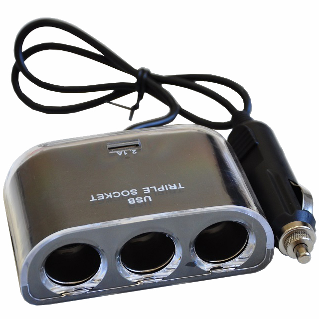 Автомобильное зарядное устройство-хаб ATCOM USB car charger (ES-09)