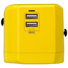 MOMAX 1 World USB Travel Adapter AC port Yellow (UA1Y)