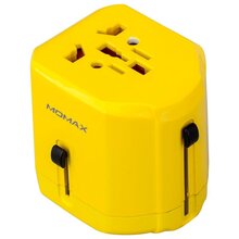 MOMAX 1 World USB Travel Adapter AC port Yellow (UA1Y)