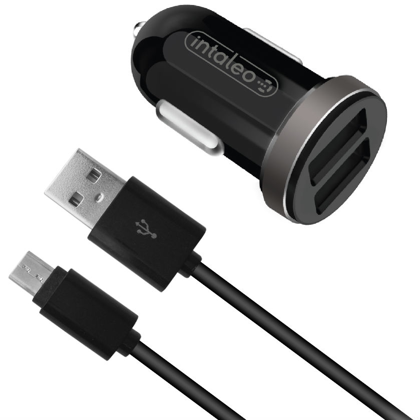 

Зарядное устройство INTALEO CCG212CM Black, CCG212CM (2USB2.1A) з кабелем для MICRO USB чорн