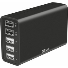 Зарядний пристрій TRUST URBAN 5xUSB Port 40W Fast Charger (21820)