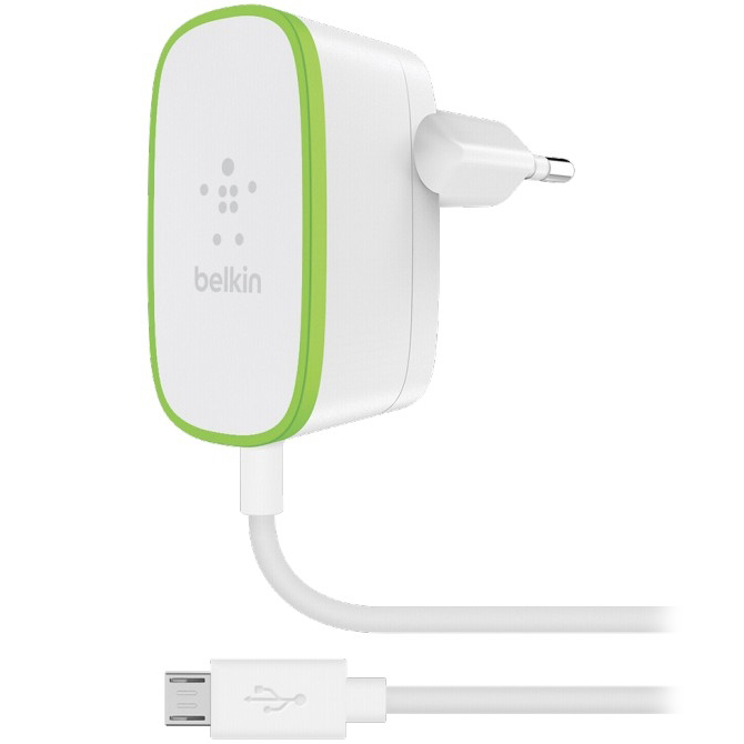 Зарядний пристрій BELKIN USB Home Charger 2.4 A Micro-USB 1.8 m White (F7U009vf06-WHT)