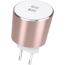 Зарядний пристрій KIT Platinum USB Charger Rose Gold (USBMCALUEU3RG)